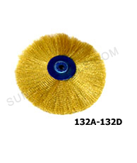 Brush Circular Brass Bristles