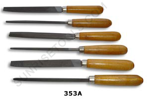 File Set With Wooden Handle