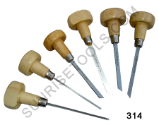 Graver Set With Wooden Handle