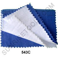 Treated Jewelers Polishing Cloth Blue/White