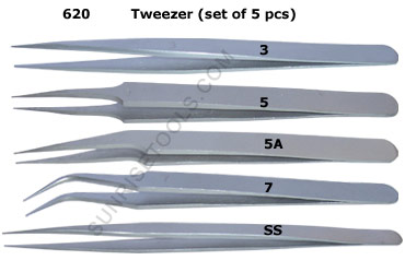 Tweezer Anti Magnetic Set