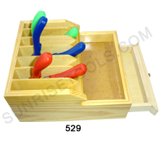 Wooden Rack For Plier With Drawer