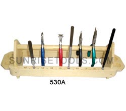 Wooden Plier Stand For Pliers & Tweezers